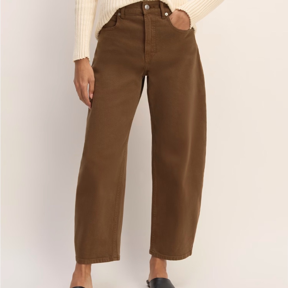 Everlane Women's Barrel Leg Jeans - Brown